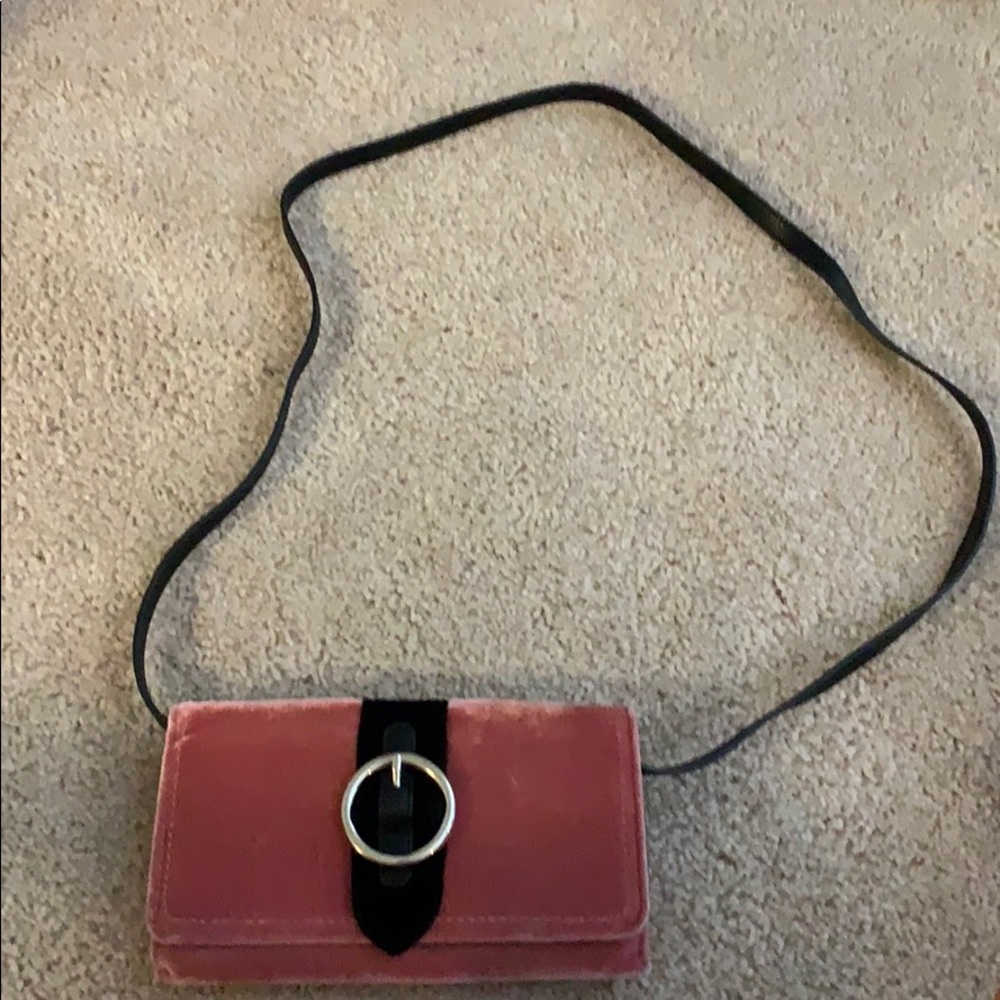 Pink crossbody bag